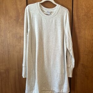 Athleta Grey Long Sleeve Tunic Top